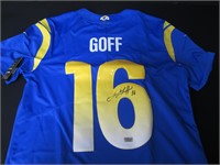 JARED GOFF SIGNED LOS ANGELES RAMS JERSEY COA