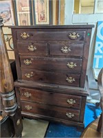 VTG Pine High-Boy Dresser