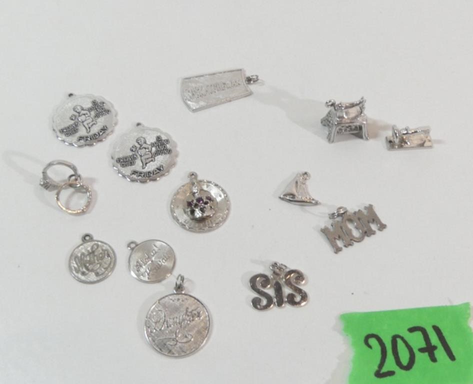 Qty of Sterling Pendants