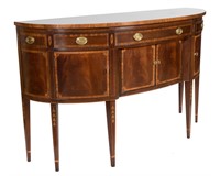 Hickory Demilune Mahogany Sideboard