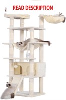 78in Heybly Cat Tree  2 Perches  Beige**