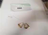 14K Earrings - Marked 585