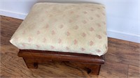 Super size footstool, mid century, sturdy wood