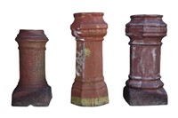 Assembled Antique Chimney Pots