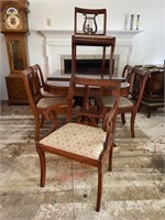 Thomasville Duncan Phyfe Style Table + six chairs