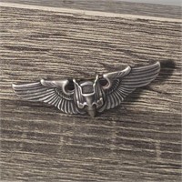 VTG Sterling Silver Aeriel Gunner Wings, USAAF