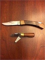 LOT OF 2 KNIVES- ORVIS SHOTGUN SHELL AND IMPERIAL