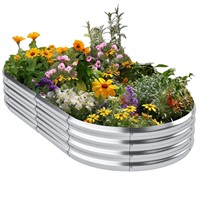 Raised Garden Bed 6x3x1ft  Metal Planter Box