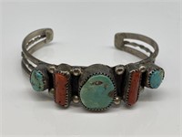 Sterling Silver Turquoise Bracelet.