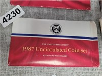 1987 UNCIRCULATED COIN SET