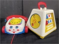 Vintage Fisher-Price Chatter Telephone and a Turn
