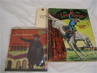L203- Lone Ranger Coloring Book , Zorro 45 Record