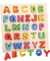 Humerry Wooden Alphabet Puzzle for Toddlers,