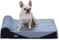 Laifug Orthopedic Dog Bed 34x22x7 Blue