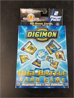 Digimon starter set card game including 3 holograp
