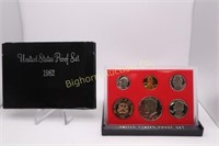 1982 US Proof Coin Set: 5 Coins in lot