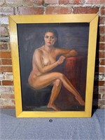 Nude Oil Painting, Signed Ray Morlan 97'