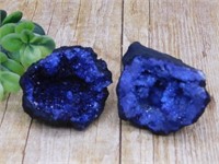 BLUE GEODE ROCK STONE LAPIDARY SPECIMEN