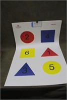 (50) MULTIPLE SHAPE/COLOR TRAINING TARGETS 23"x35"