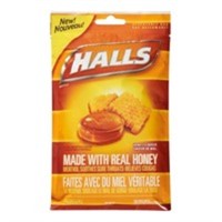 Halls Soothe Menthol Honey Flavour, 30 Cough