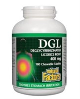 Natural Factors DGL Licorice 400 mg - 180