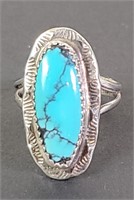 Sterling Silver & Turquoise Ring Sz. 6.5