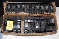 2 BOXES OF BREAKERS - 20 AMP, 25 AMP, 15 AMP
