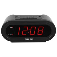 B1165  Sharp Digital Alarm AccuSet - Smart Clock