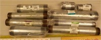 Assortment of pipe nipples. New.