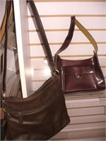 Two Womens Brown Purses (One is Rolfs Leather)