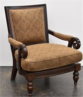 French Empire Style Walnut Arm Chair