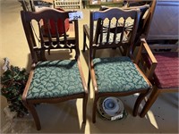 2 WOODEN CHAIRS