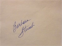 Barbara Stuart signature slip