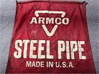 Double Sided ARMCO Steel Pipe Flag