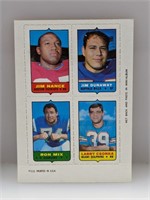 1969 Topps 4 In 1 Larry Csonka Card