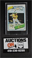 Rickey Henderson 1980 Topps Baseball Card