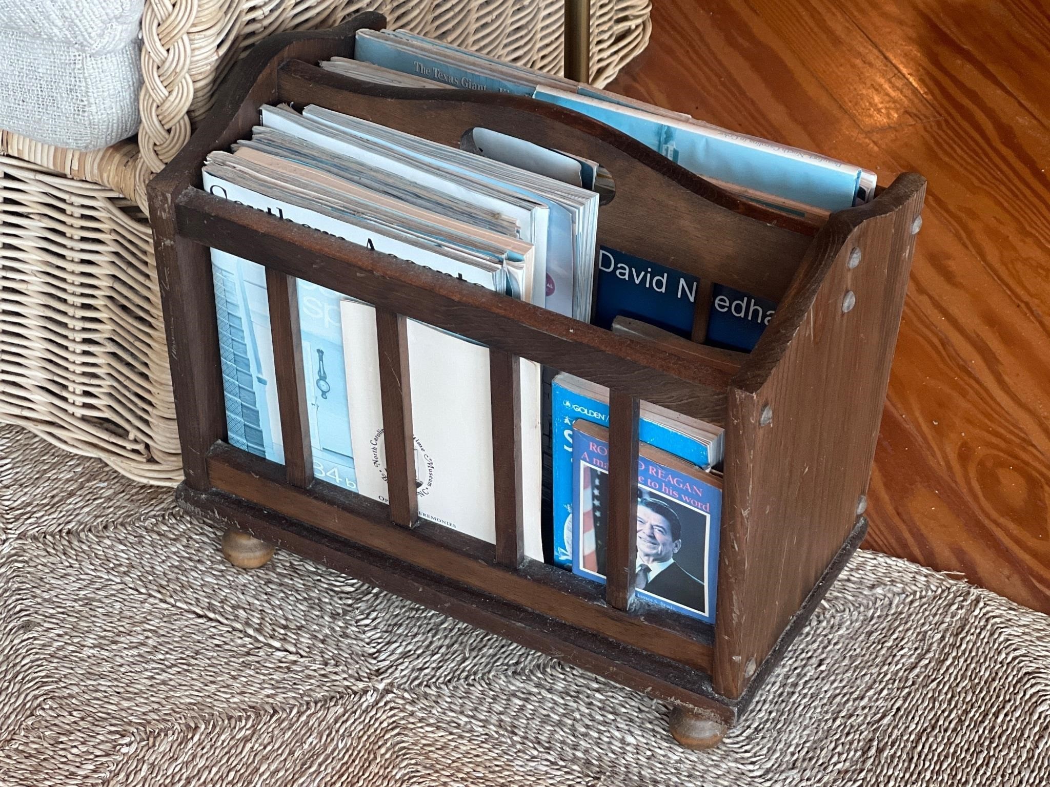 Book rack and books