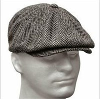 Newsboy Wool Octangonal Hat