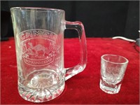 Camel 80th Anniversary Beer Mug & Shot Glass