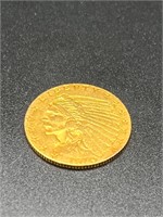 1910 Indian Head $2.50 Gold Coin