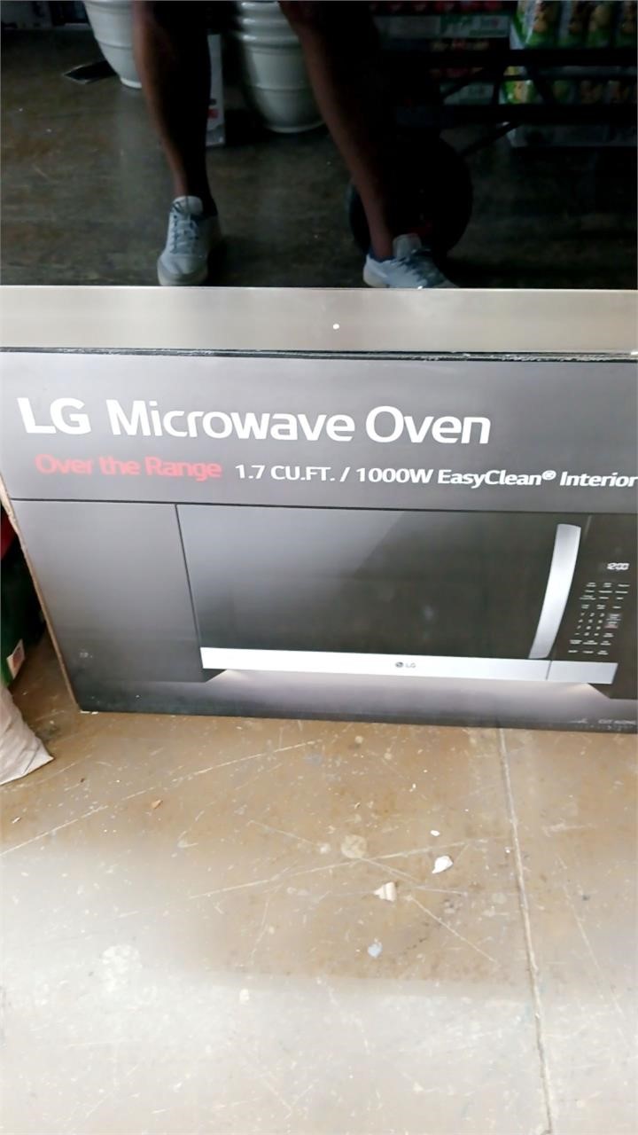 LG MICROWAVE OVER THE RANGE 1.7CUFT