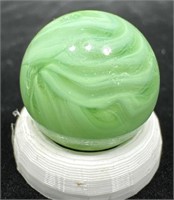 Champion agate green transparent base swirl 5/8”