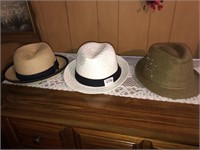 3 ladies hats
