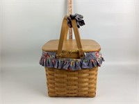 Longaberger basket square with lid and handles