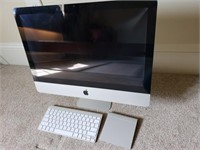 Apple Computer Monitor and Keyboard