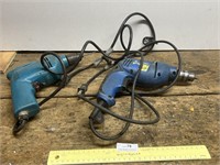 Electric Power Drills Lot