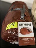 klymit cross canyon3 3-person tent