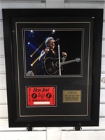 Framed & matted Bon Jovi concert print w/