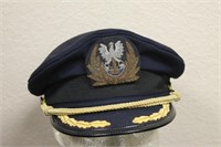 Polish Navy Officer's Visor Military Hat