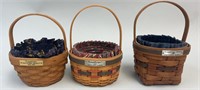 3 - Longaberger Baskets - 1989 & 1997 Inaugural &